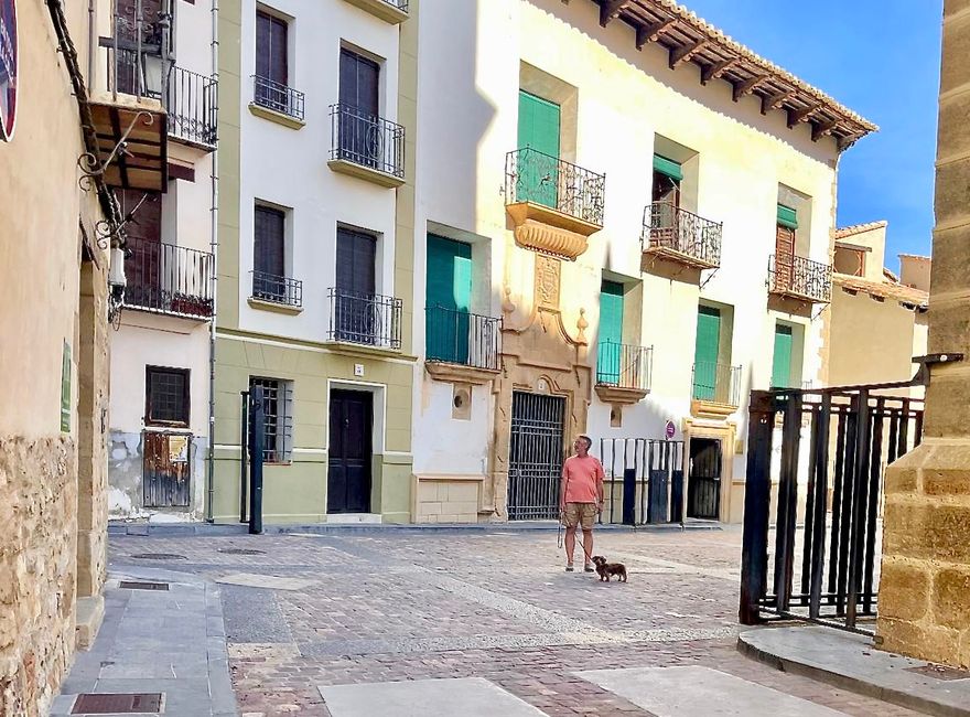 Les fenêtres des maisons au niveau du sol sont toutes grillagées. Des barres supplémentaires robustes à certains endroits n'indiquent qu'une seule chose : ici, les spectacles avec des taureaux ont une tradition sanglante.