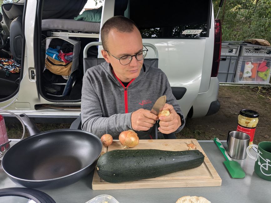 Mini beim Vorkochen