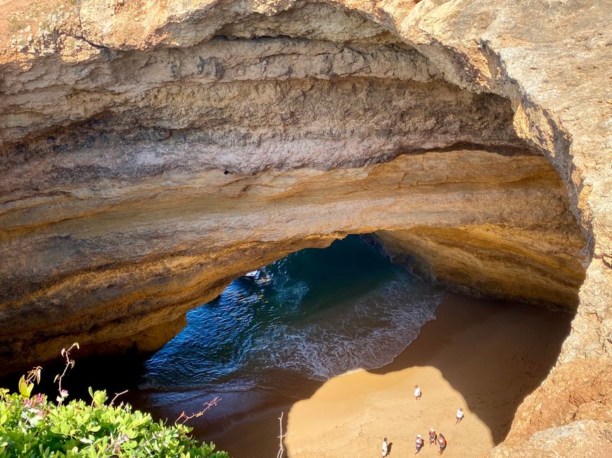 Der Blick von oben in die Benagil Grotte (kostenlos)