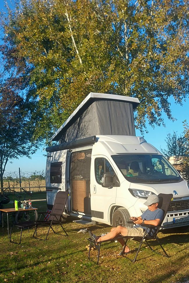 1. Etappe des 
    Rückwegs: Wir 
    fahren bis Ravenna