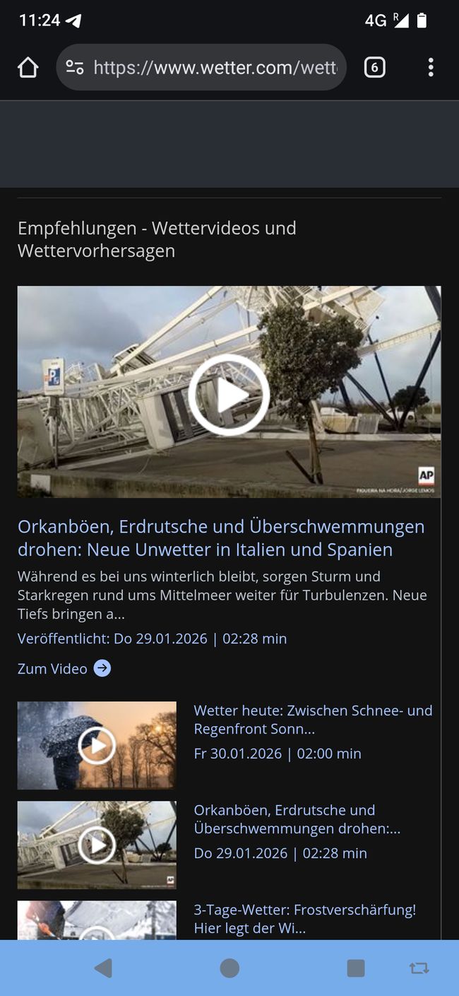 ...und leider wetterbedingte vorläufige Pause der großen Wanderung...