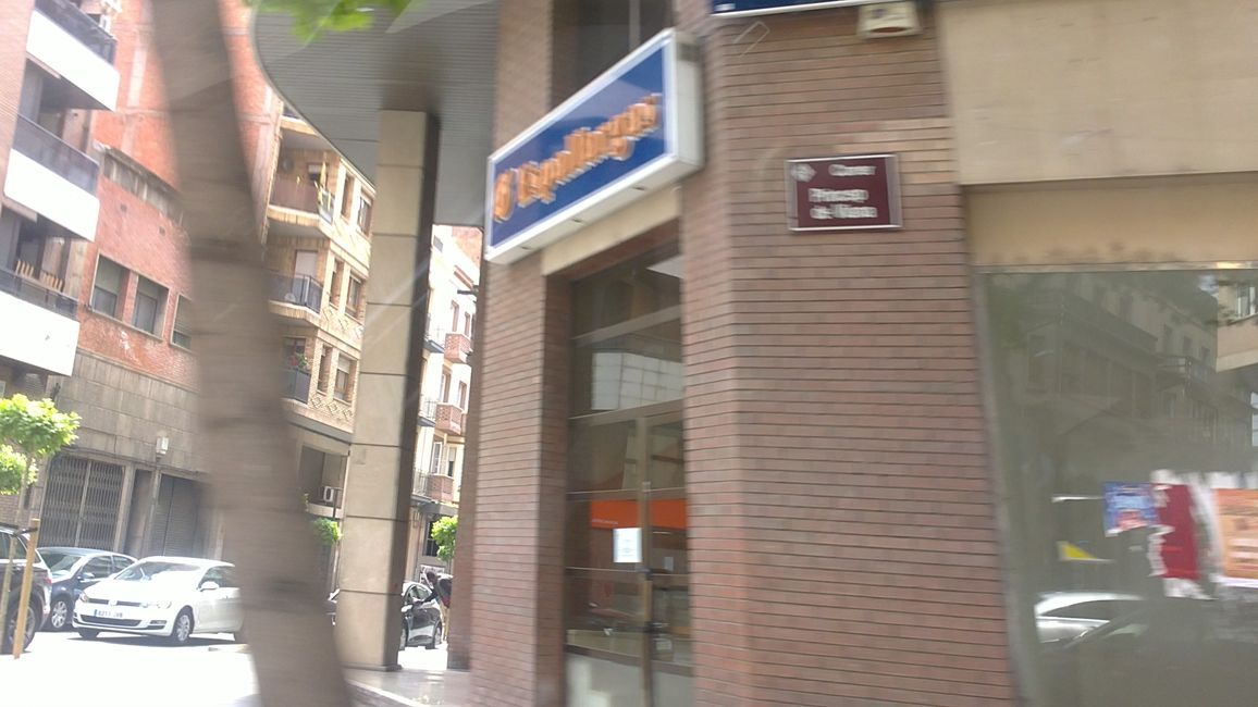 Foto dalla mia auto a Lleida (Catalogna, Spagna) (aprile 2019)