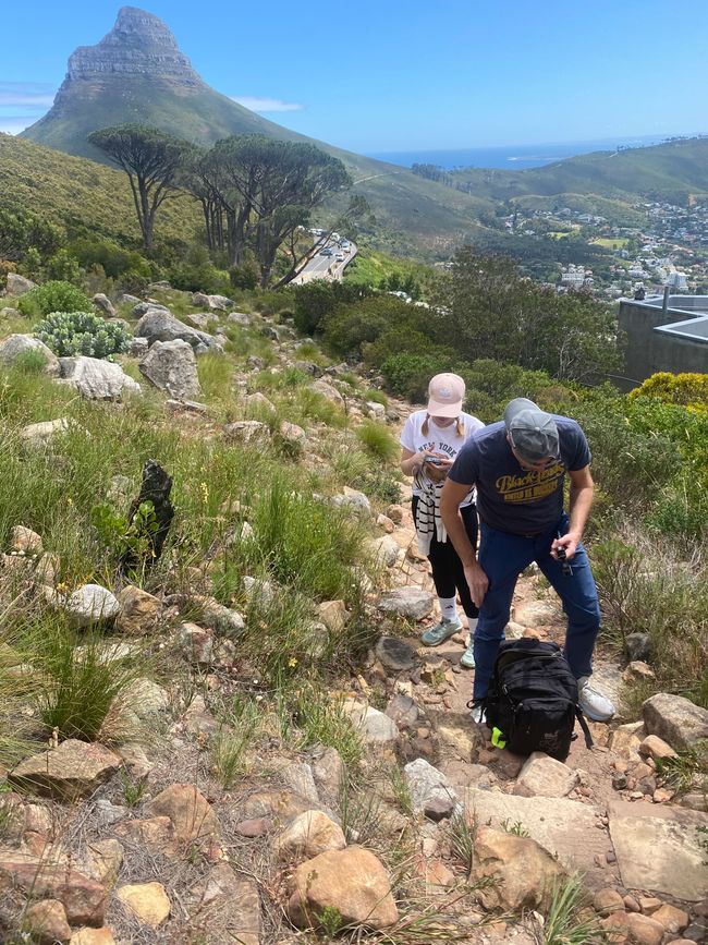Noch kurz den Tafelberg hoch