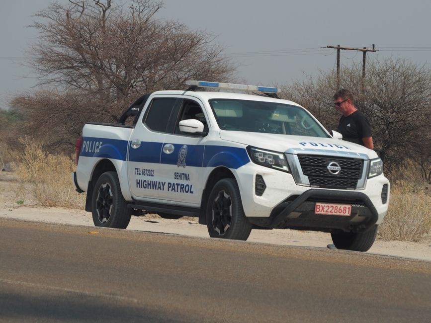 Der Rückweg durch die Kalahari