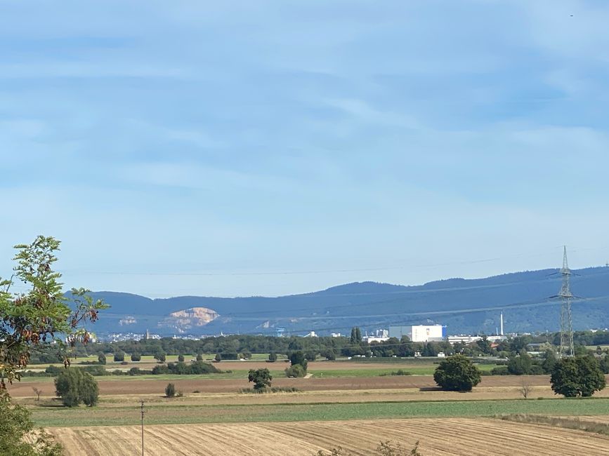 Blick über die Ebene nach Heidelberg