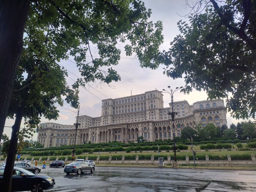 Der People's Palace nach einem Regenschauer 