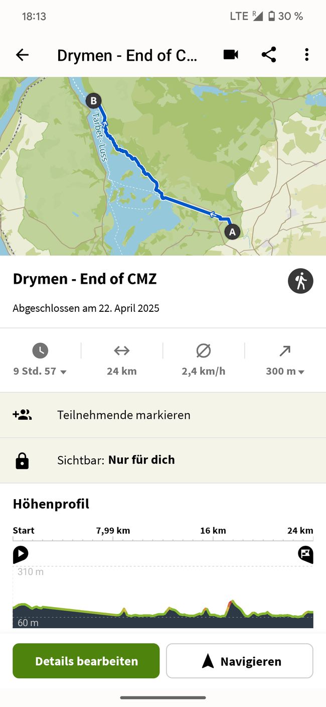 Tagestour - 6km Busfahrt zurück vom Krankenhaus