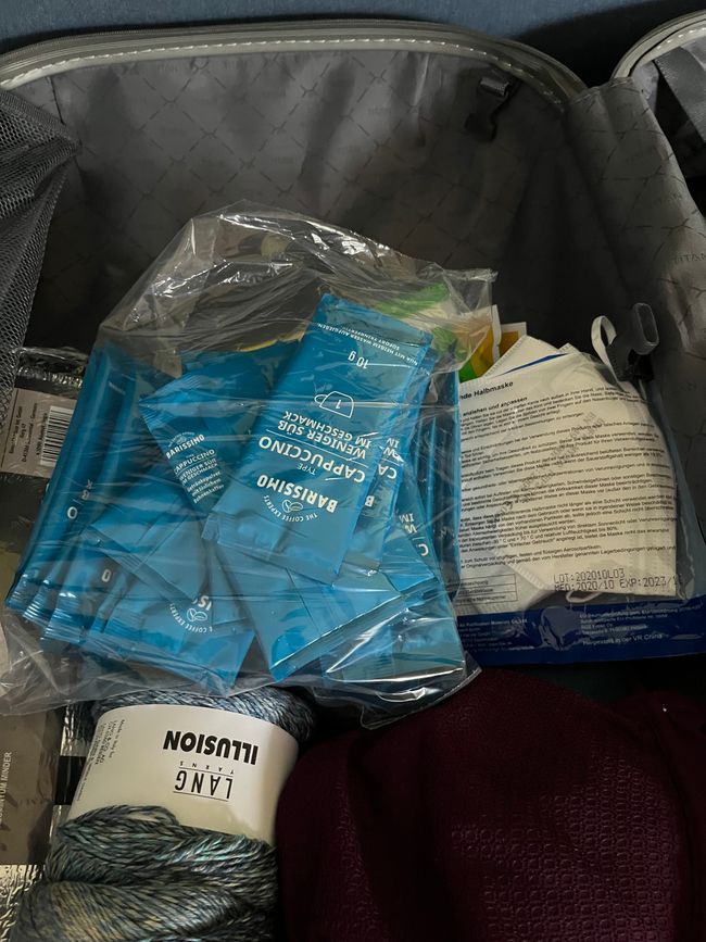 40 sachets - what will customs say?