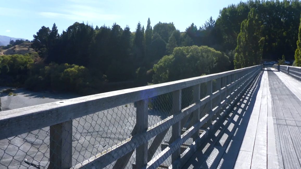 Il ponte ristrutturato sullo Shotover