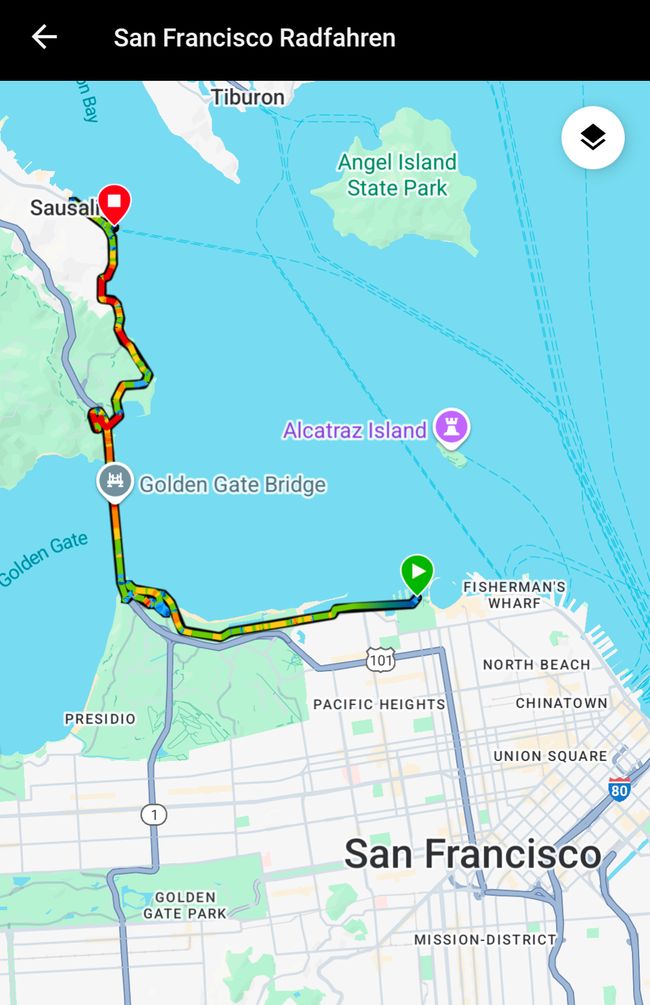 Radtour über Golden Gate Bridge