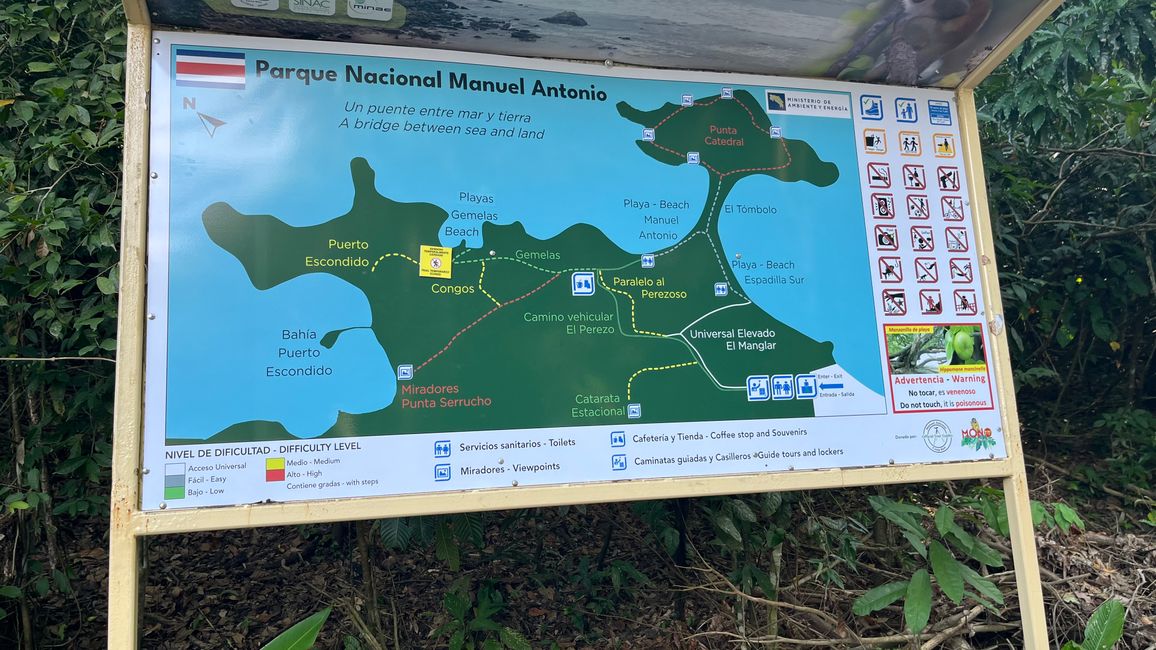 Nationalpark Manuel Antonio und Baden im Pazifik