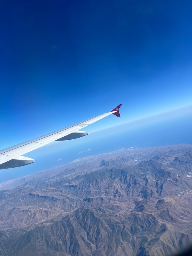 airplane view Gran Canaria