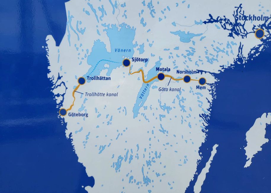 Das blaue Band Schwedens 