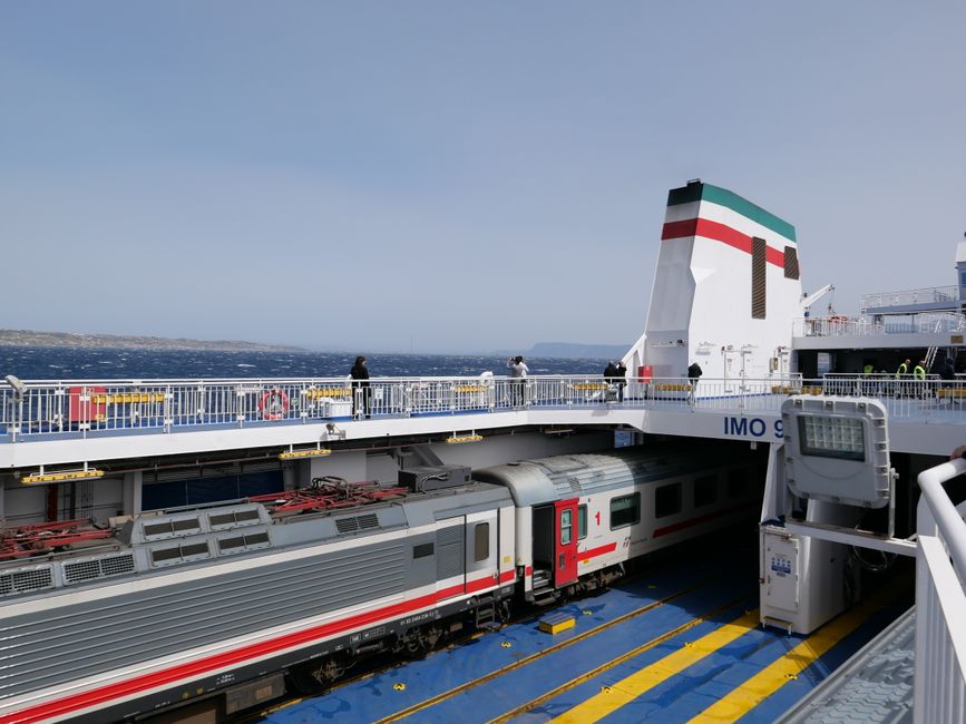 Train on the ferry 