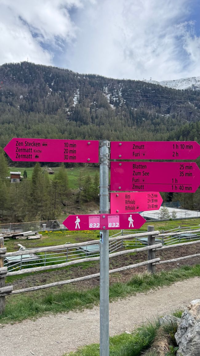 Wanderwege Matterhorn 