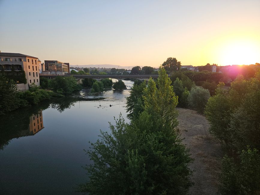 Sonnenaufgang an der Aude