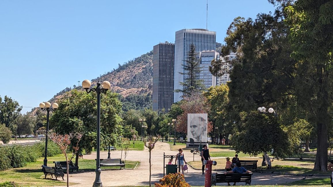 Llegada a Santiago de Chile