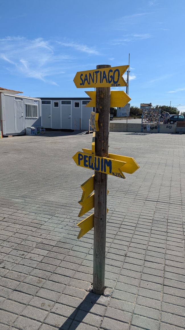 Zweite Etappe auf dem Camino Portugues da Costa von Povoa Varzim nach Apulia Praia