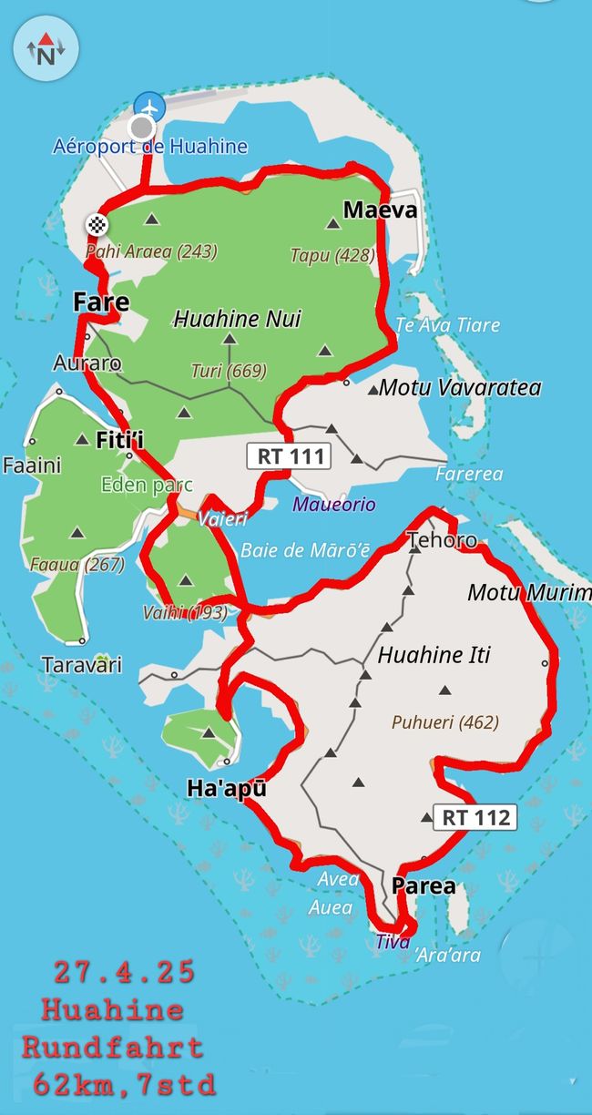 27.4.25 Huahine Rundfahrt