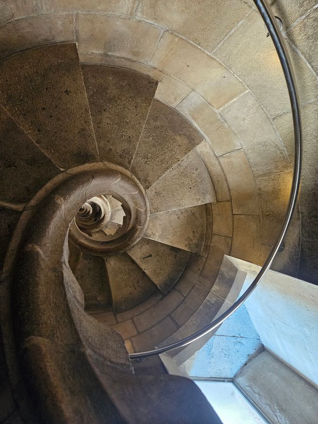 Wendeltreppe nach unten