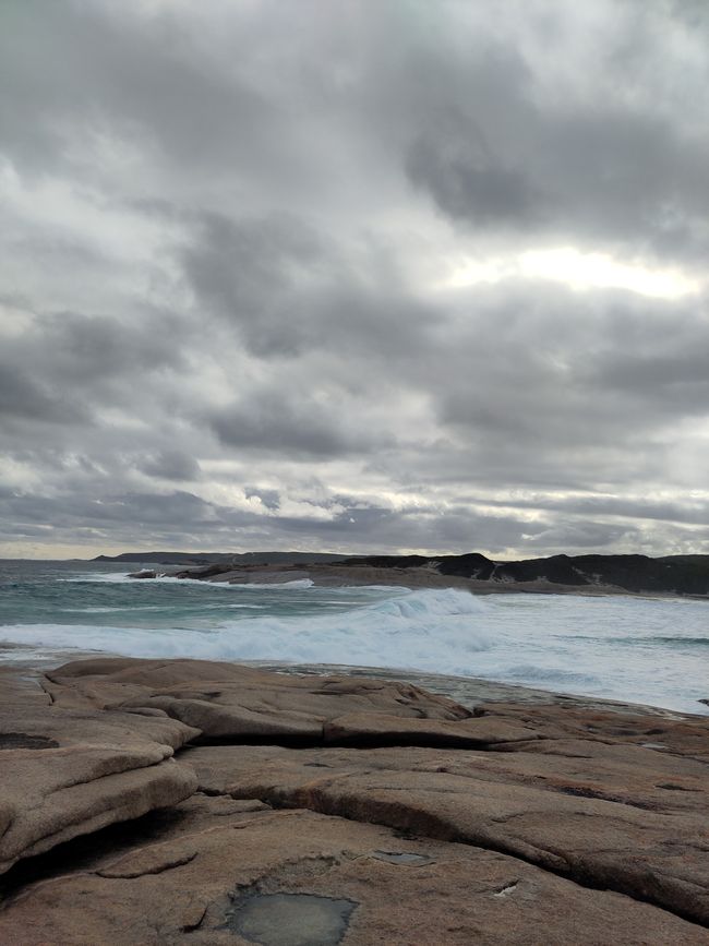 Fuertes olas en West Beach