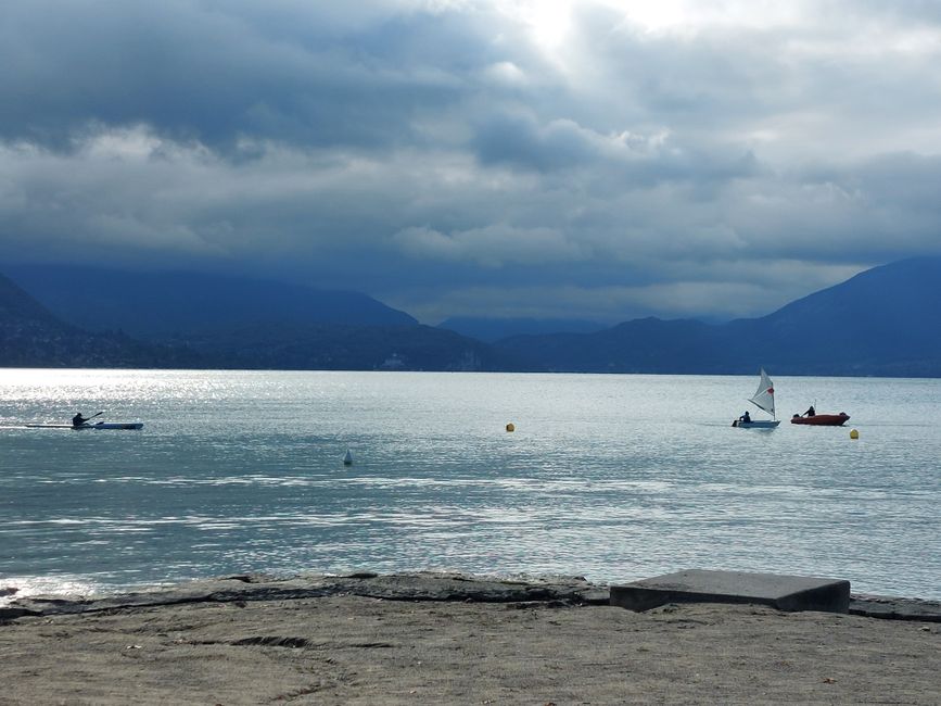 Llegada matutina al lago 