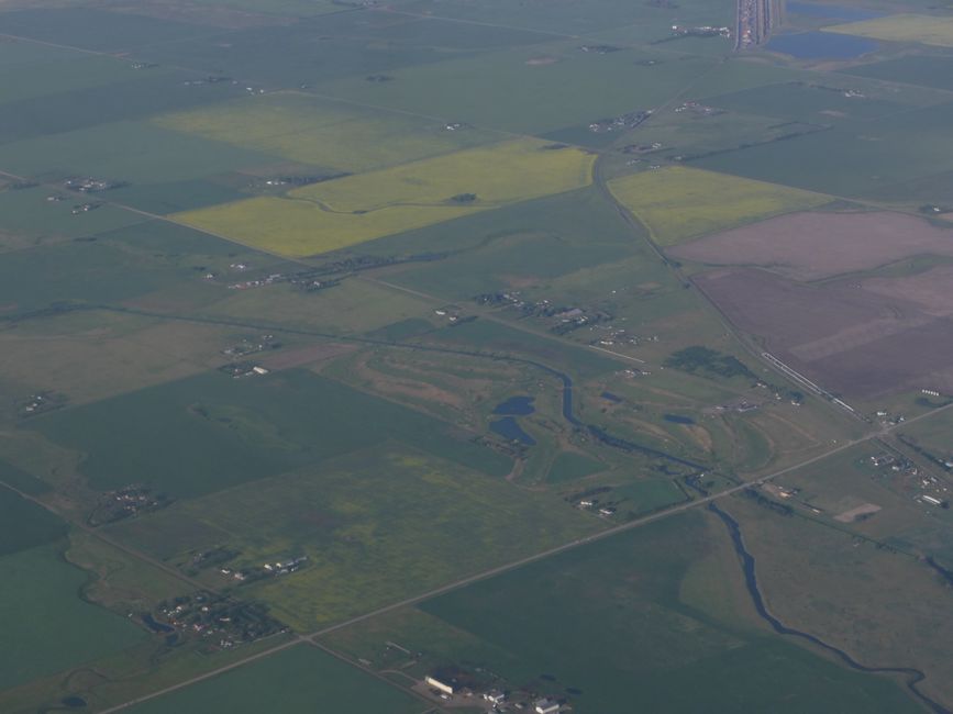 Flaches Land östlich von Calgary