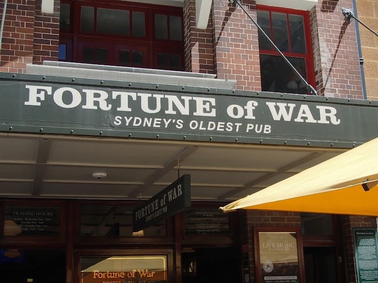 Das älteste Pub Sydneys ist das Fortune of War, das 1828 gegründet wurde und sich in The Rocks befindet