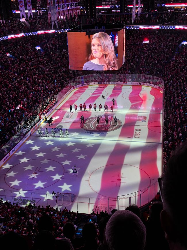 Mont-Royal y los Canadiens de Montréal contra los San Jose Sharks
