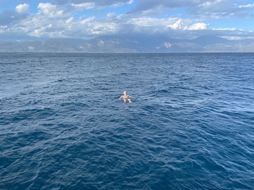 Swimming in the Gulf of Corinth