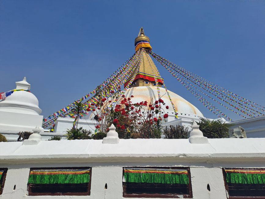 Das Boudhanath Stupa.