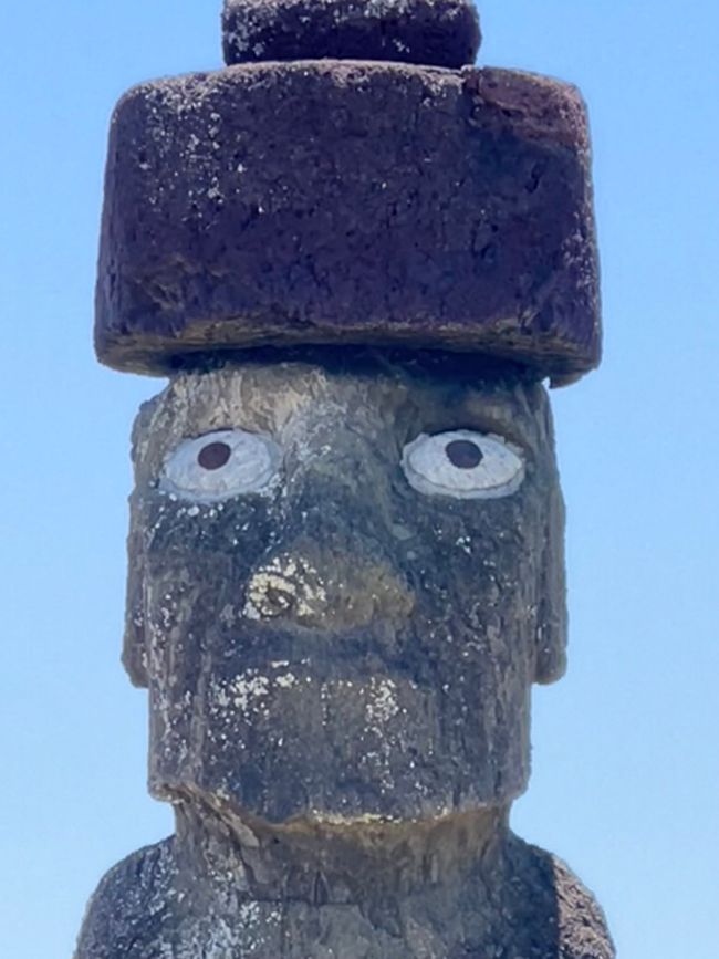 Gefühlt hat hier jeder Moai seinen eigenen Namen: dieser hier heißt Ahu Ko Te Riku