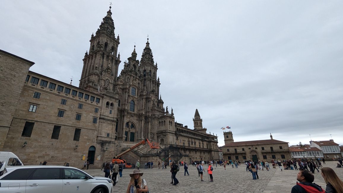 Thirteenth stage on the Camino Portugues from Padron to Santiago de Compostela