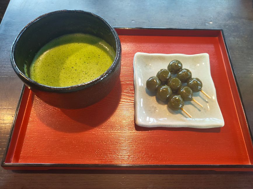 Unsere Mittagspause: Matcha und Matcha Dangos