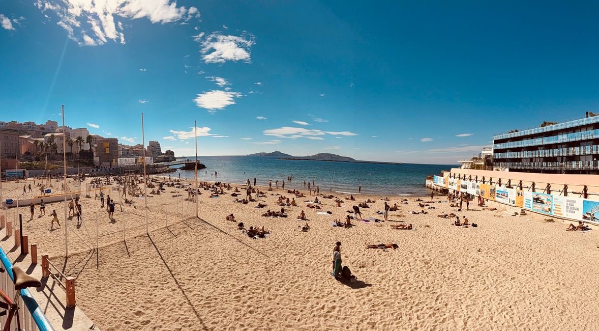Stadtstrand in Marseille