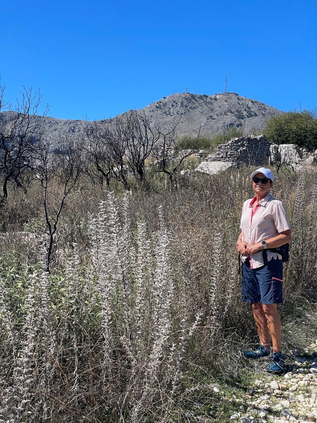 Vista de regreso a Portas. Detrás Albania, arriba a la derecha el continente griego