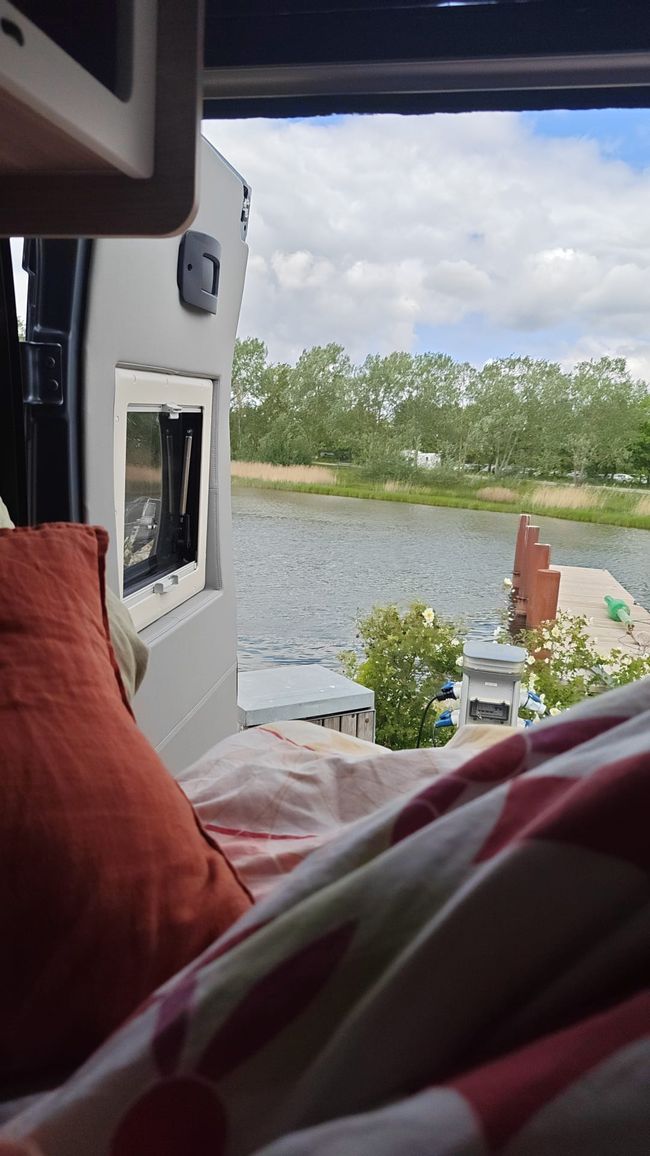 Aussicht vom Campingplatz an der Marina 