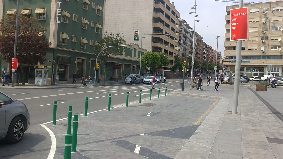 Foto dalla mia auto a Lleida (Catalogna, Spagna) (aprile 2019)