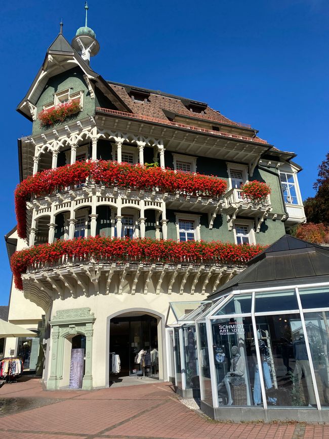 Schöne Häuser im Zentrum von St. Blasien