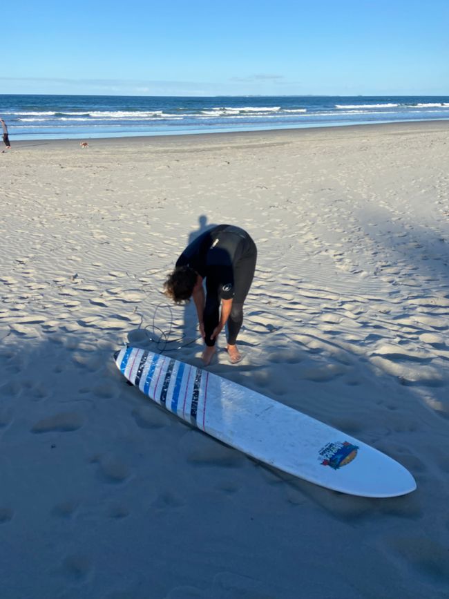 Sonnenuntergang surfen