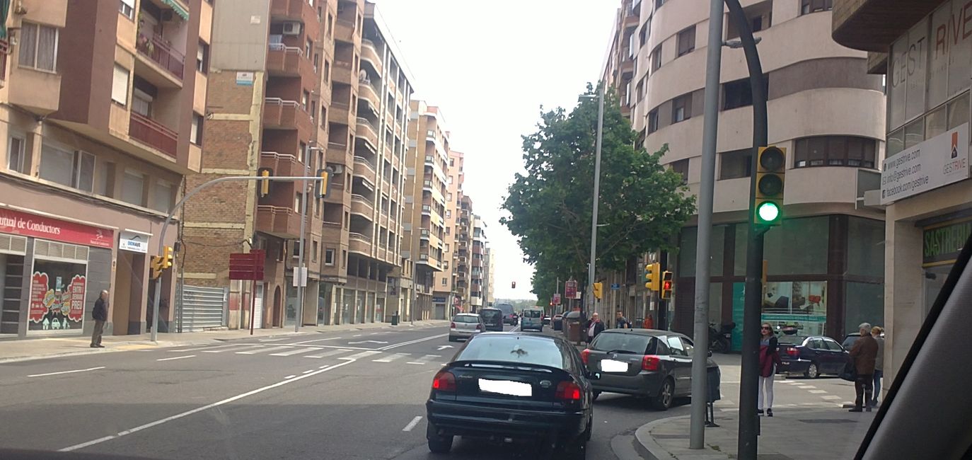 Foto dalla mia auto a Lleida (Catalogna, Spagna) (aprile 2019)