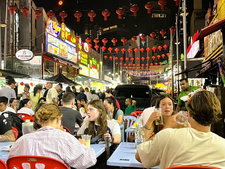 Fress-Strasse Jalan Alor in Ku-ala Lumpur