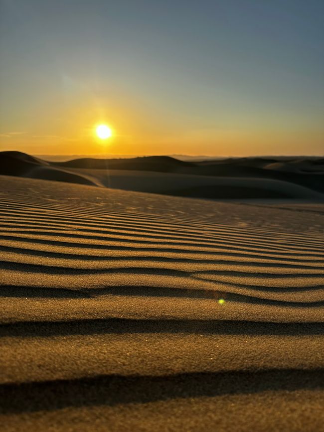 Sonnenuntergang in der Desierto De Ica