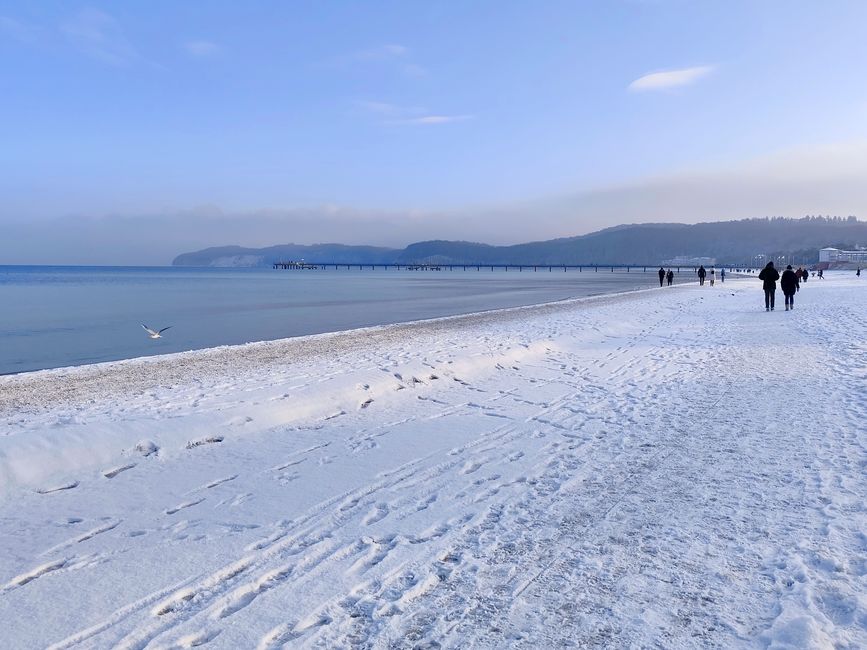 Göhren auf Rügen - heute ist es nicht so lausig kalt am Strand 😅😊