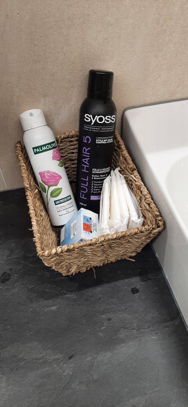 Kleine Helferlein im Damen-WC