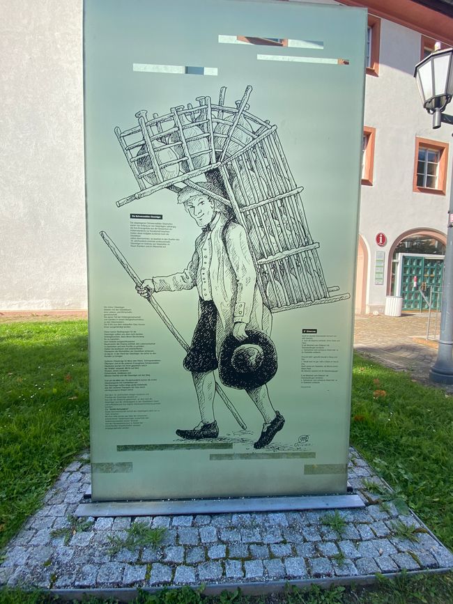 Erinnerung an die Glasträger früherer Zeiten