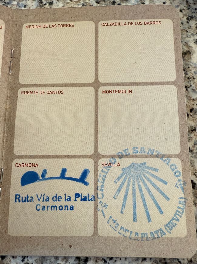 Abhaken: Den Stempel von Sevilla haben wir.