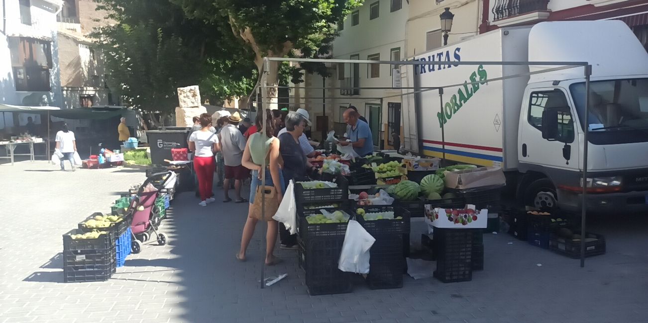 Orce-Wochenmarkt (Granada) (Fotos vom August 2023)