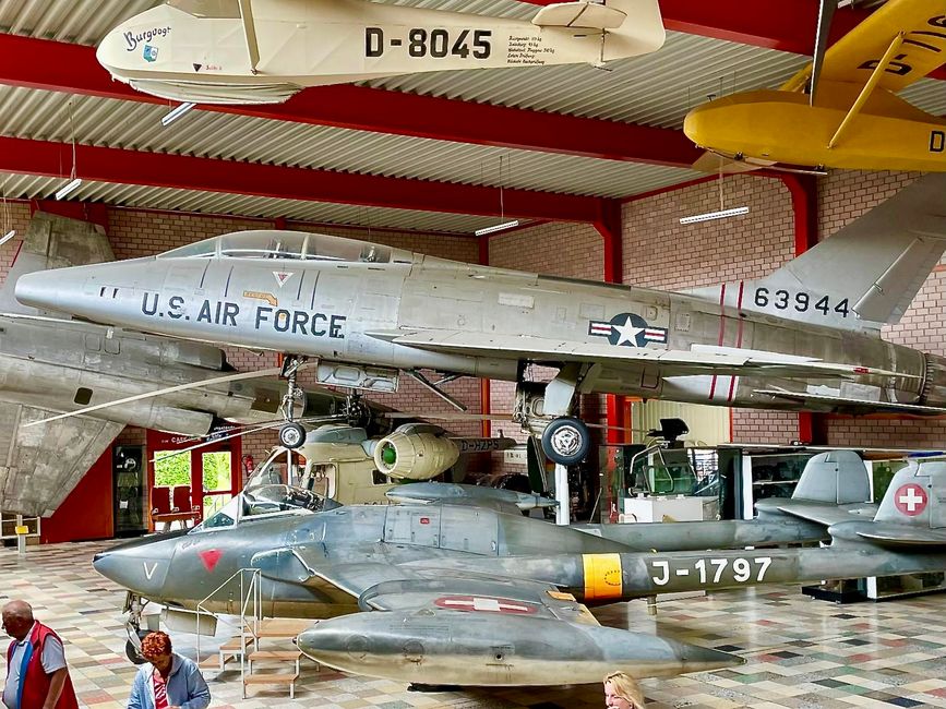 The huge halls were packed with all kinds of aircraft from all eras.