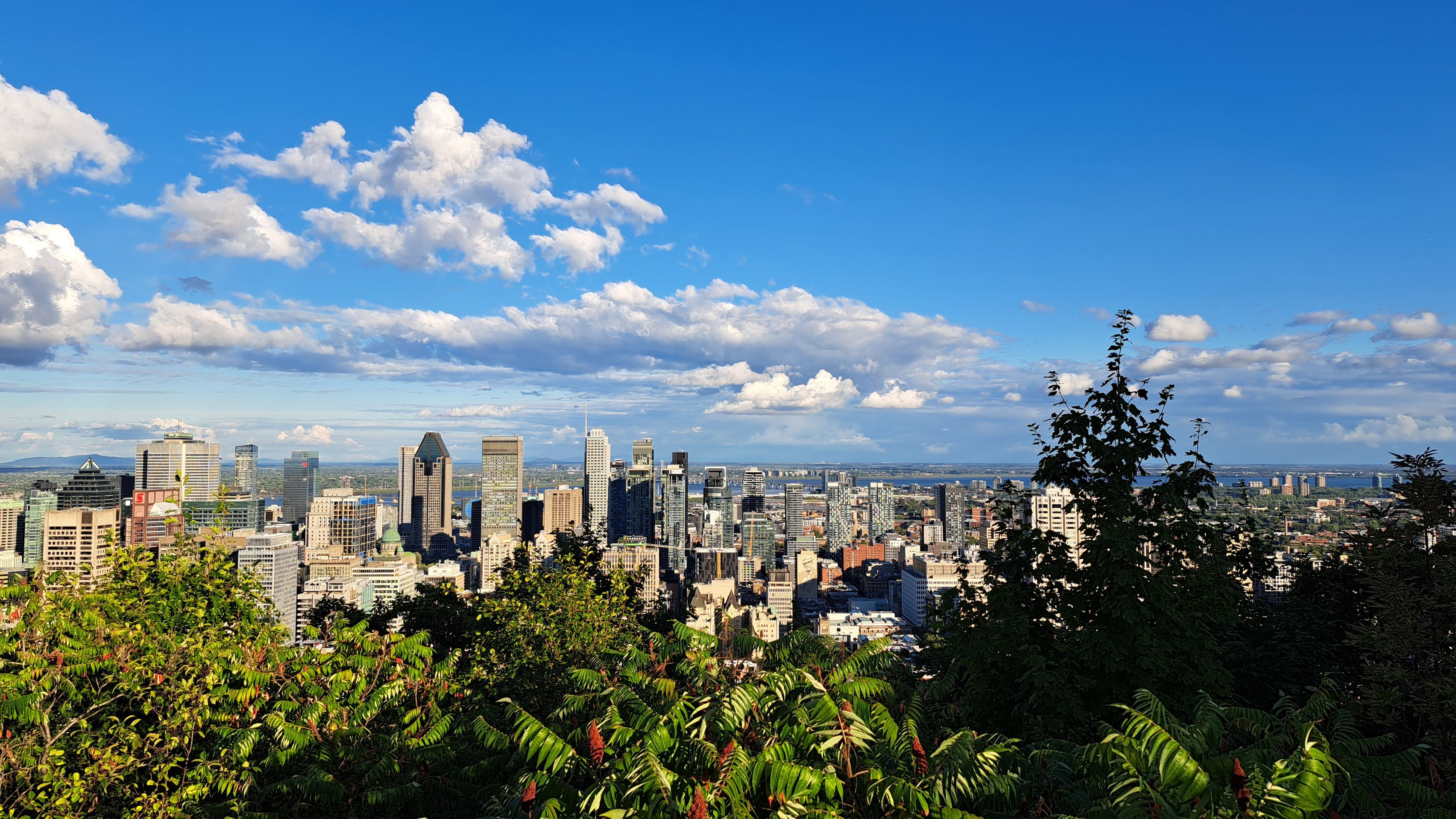 Vista de la skyline desde el Mont Royal (233m)